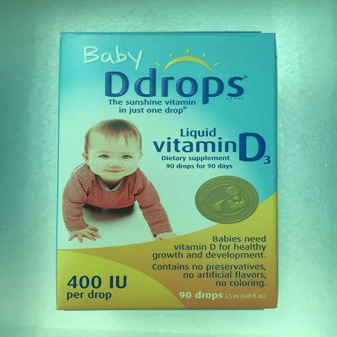 Ddrops丰富香是的盒子补充D3