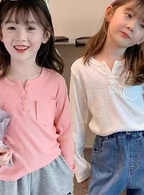 女童纯棉打底衫春秋儿童长袖t恤