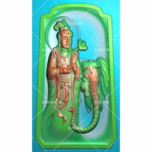 普贤菩萨图素材模板 普贤菩萨图图片下载 小麦优选