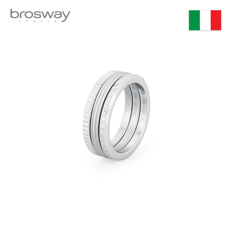 brosway欧美品牌轻奢时尚个性潮人男戒指WRENCH系简约指环戒指男