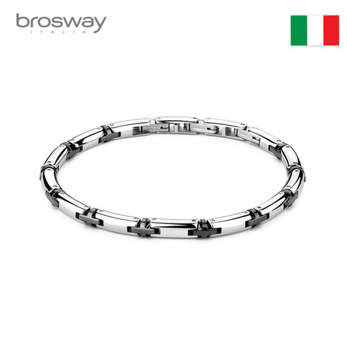 brosway时尚风系列钛钢经典手链
