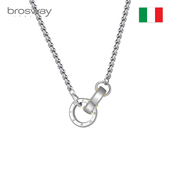 brosway环环相扣双环男士 项链毛衣链撞色生日送礼情人节礼物时尚