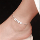 网红爆款 碎碎冰五帝钱脚链加长版 不掉色足链轻奢高级感脚踝链饰品