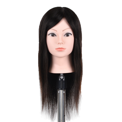 全真人发头模美发假人头真发模特头剪发理发公仔头漂染烫吹模型头