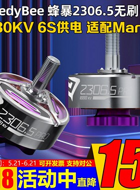 SpeedyBee蜂暴2306.5 PRO FPV穿越机1880KV无刷电机6S适配马里奥5