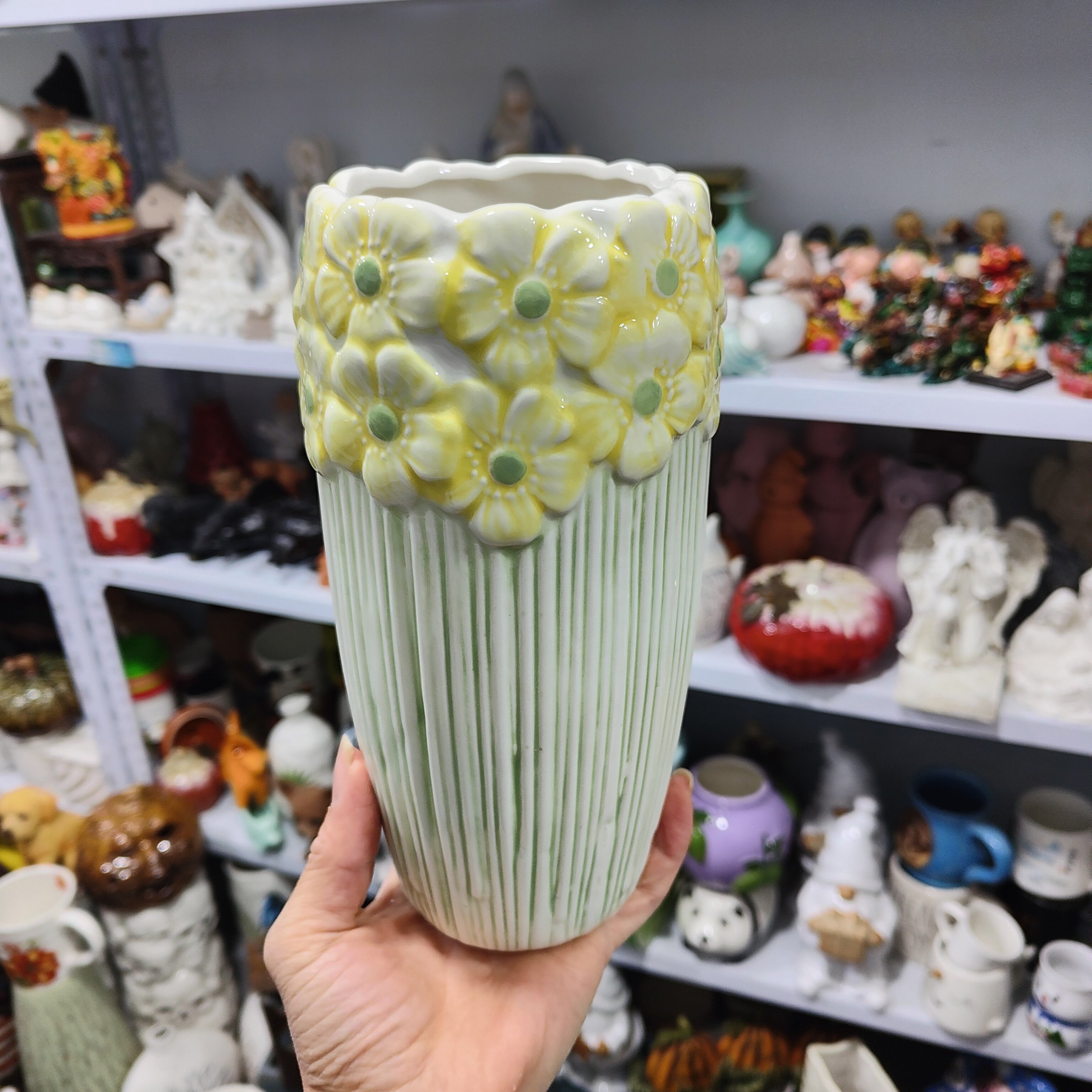 非偏远地区凑满19包邮部分瑕/浮雕花朵干花瓶约高20.8,家居饰品,婚庆/商业花艺,淘宝优惠券,粉丝福利购,淘宝优惠卷