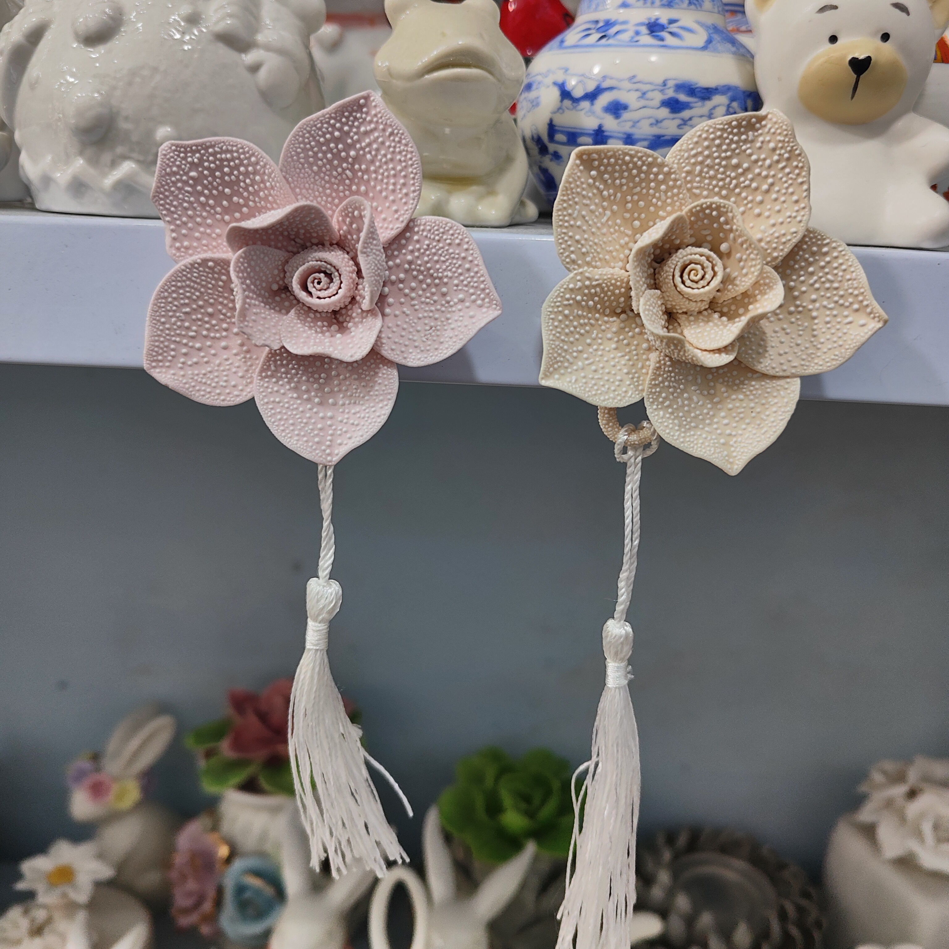 非偏远地区凑满19包邮部分瑕/陶瓷花冰箱贴摆件