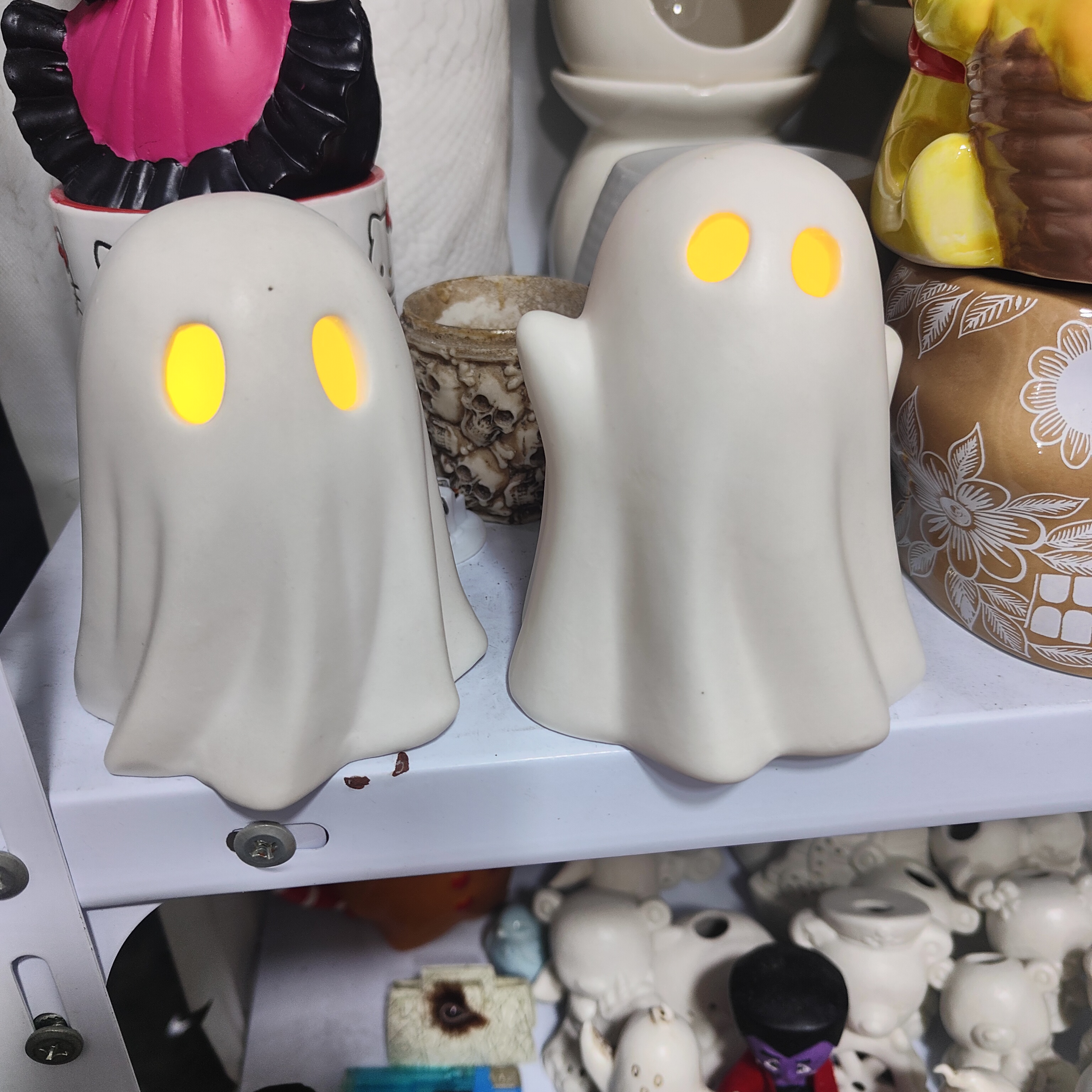 非偏远地区凑满19包邮部分瑕/幽灵阿飘夜灯摆件针孔缺釉磕补