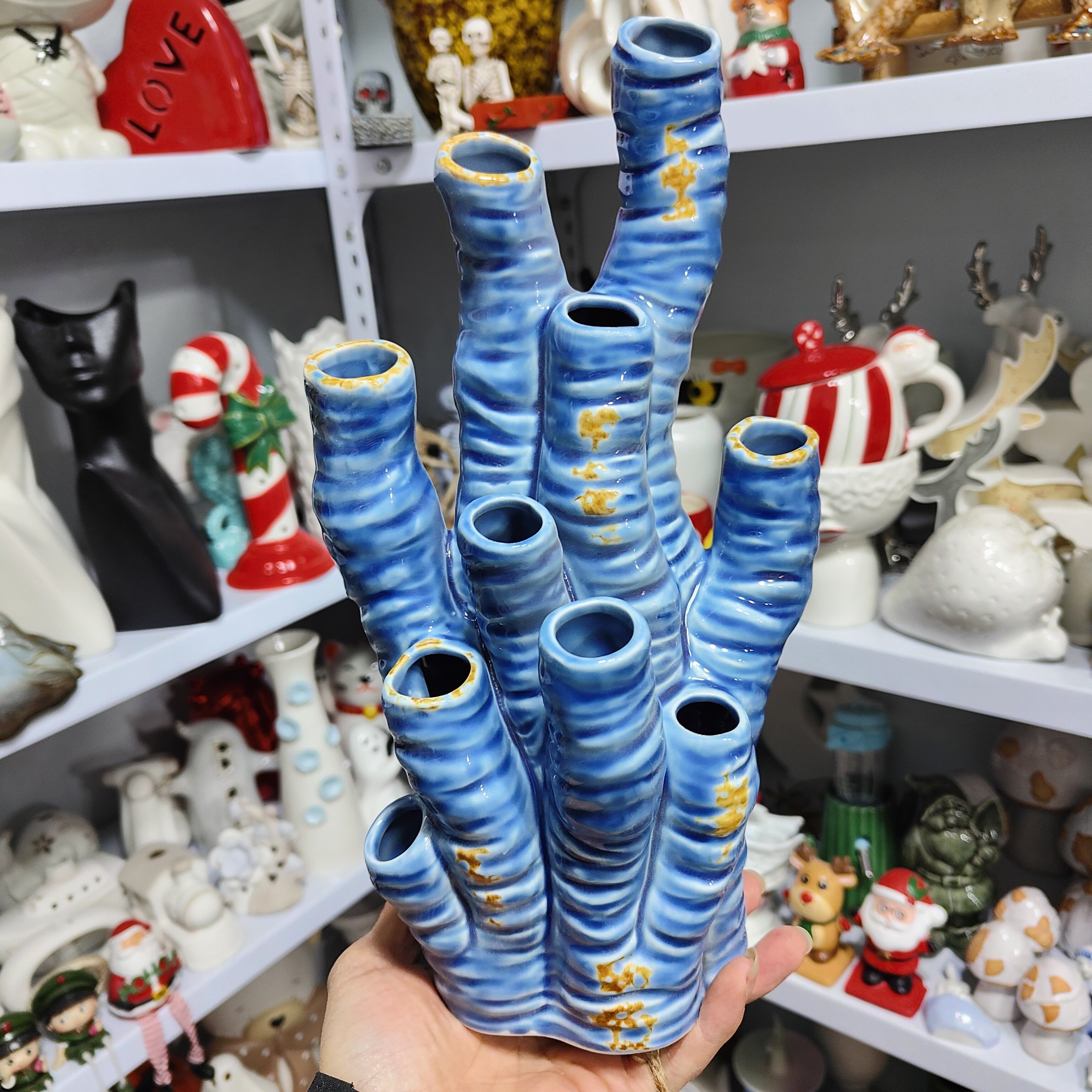 非偏远地区凑满19包邮部分瑕/窑变多孔花瓶样品