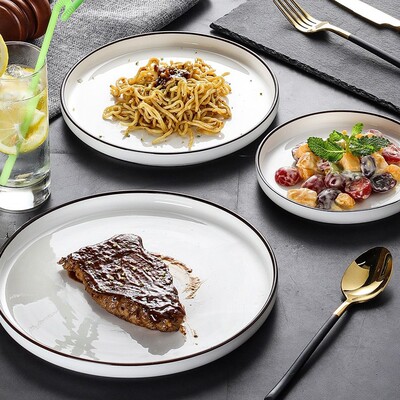 西餐牛排盘 dinner plates ceramic steak dishes western food *