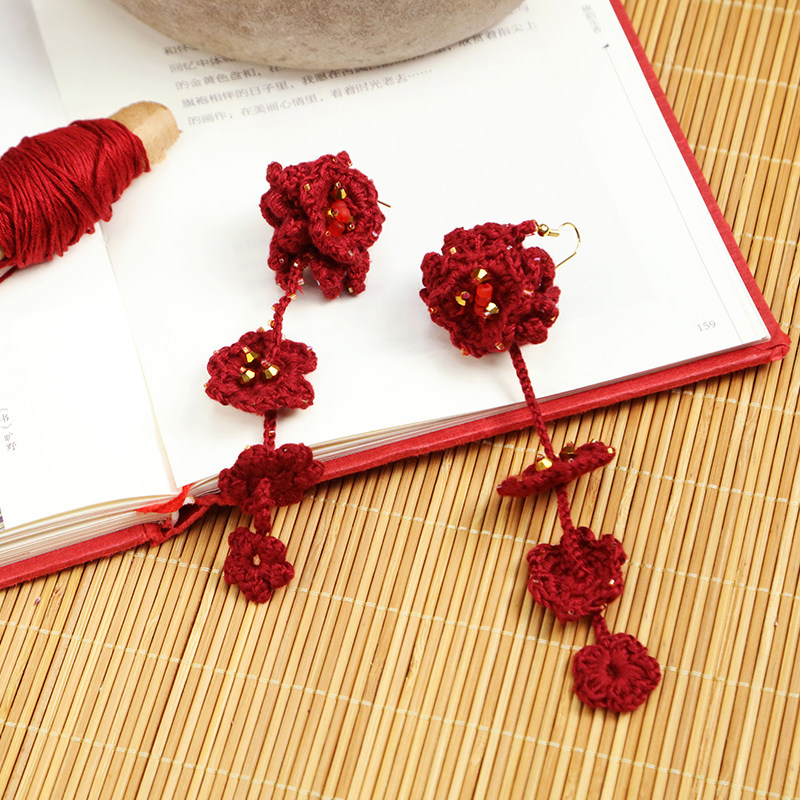 国风手工钩花装饰品（单支）
