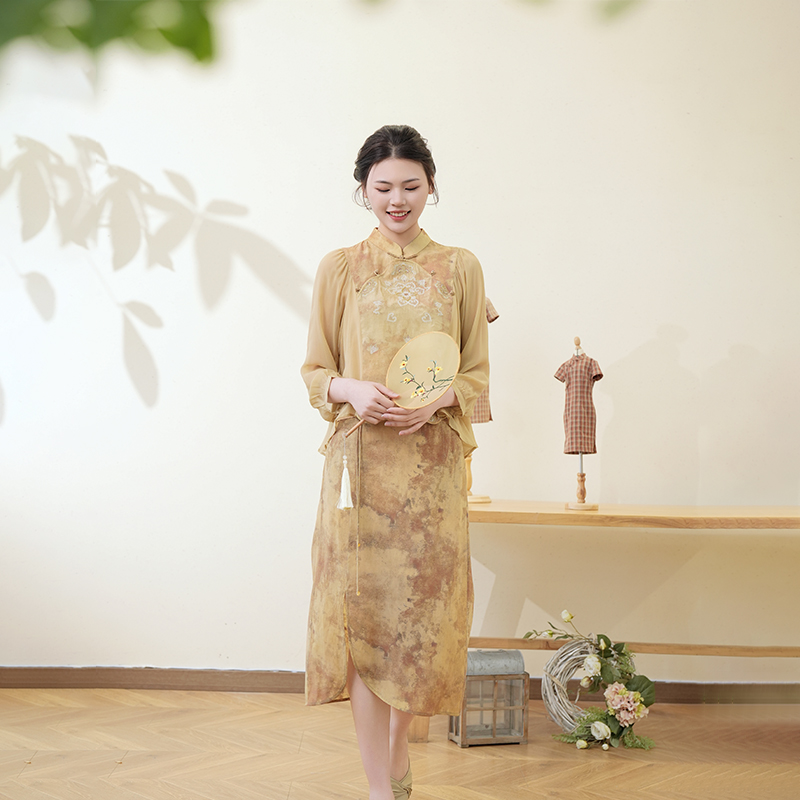 lxbq14b半裙新中式半裙原创设计