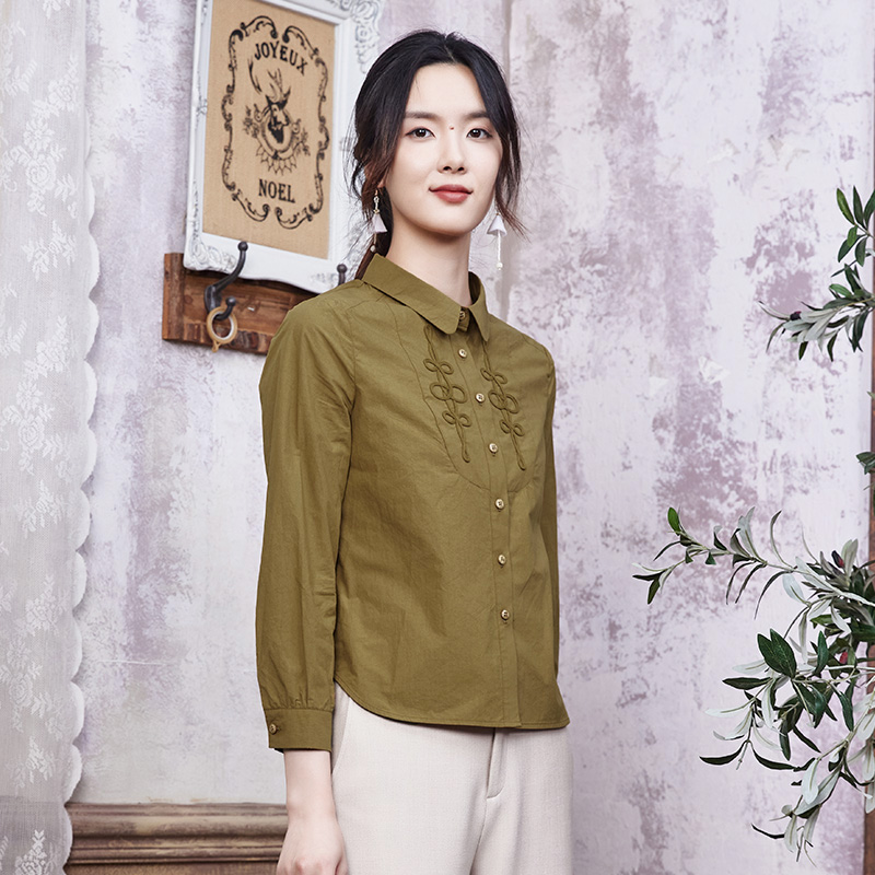 原创衬衫布符2023轻奢