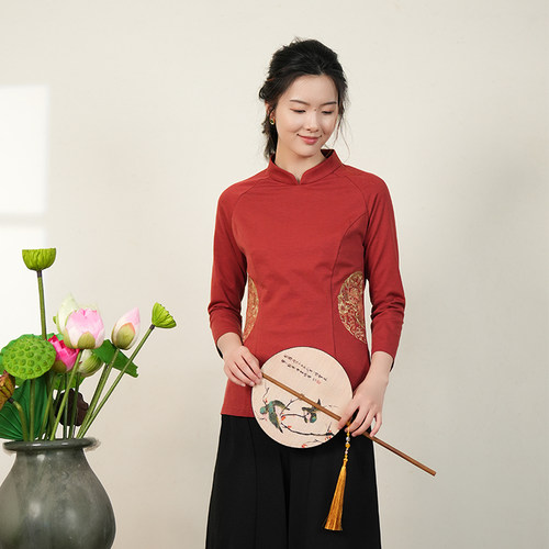 布符2024年秋季旗袍上衣