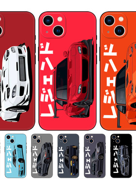 液态硅胶壳JDM CAR运动跑赛车手机壳套适用于苹果17 16 15 14 13 12 11 pro max7 8 plus SE2 3代
