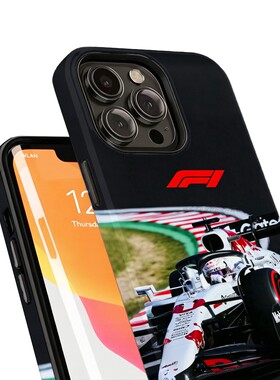 菲林手机壳适用苹果17iPhone16Pro15Max13Pro12XS14XR11X 白色方程式F1赛车