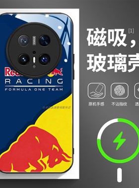 磁吸玻璃手机壳适用华为mate80pura70mate60pro max plus ultra F1红牛赛车