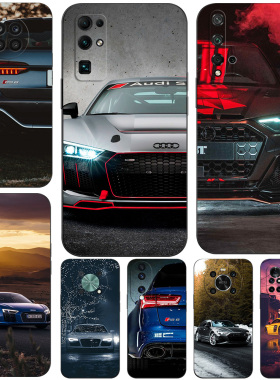 硅胶软手机壳适用荣耀50 60 70 80 90 X50 X40 X10 X20 X30 30Pro+ 20 20S畅玩40Plus 奥迪A6 A4 RS6 RS8