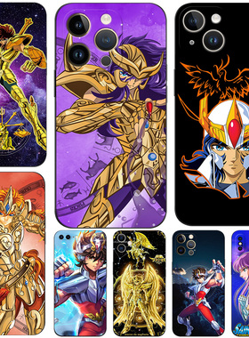 硅胶软手机壳适用苹果iPhone17 16 15 14Pro Max mini13Pro XS XR X 8 7 6s plus 12 11SE 圣斗士星矢saint s