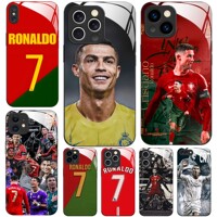 玻璃手机壳适用苹果iPhone 17 16 15 14 Pro Max 13 Pro XS XR X 12 11 C罗纳尔多ronaldo