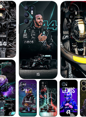 硅胶软手机壳适用OPPO A72 5G RENO14 13 12 11 10 9 8 7 6 5 PRO K PLUS + 哈密尔顿F1 44Lewis Hamilton