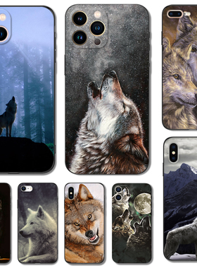 硅胶狼动物森林手机壳套适用于苹果iPhone17 16 1514 13 12 11 pro MAX MINI 7 8 plus 男小众防摔