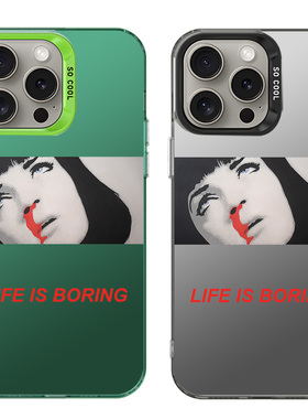 IMD手机壳适用苹果iPhone 15 14Pro Max13 Pro XS XR X 8 7plus12SE11 搞笑 Pulp Fiction