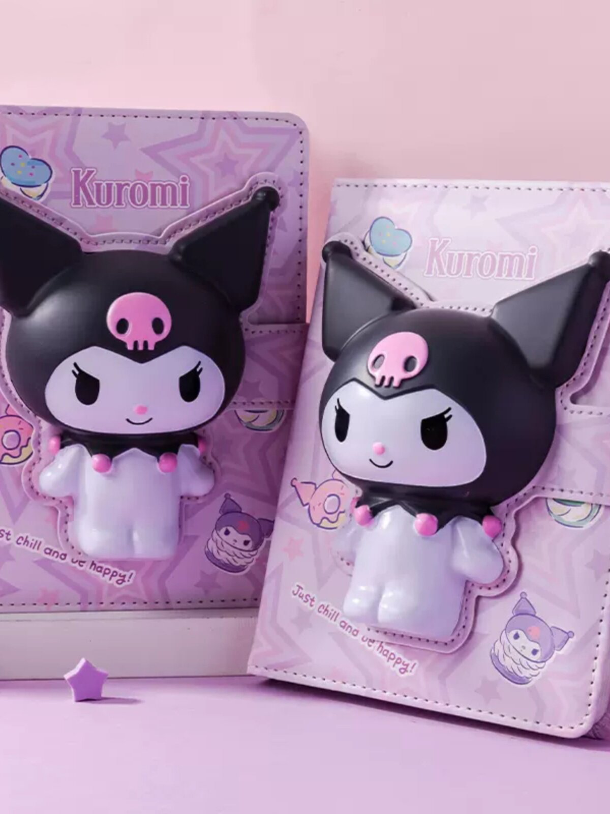 산리오  한정판 쿠로메 감압 수첩 감압 끼울 수 있는 학생 귀여운 일기장 원피스