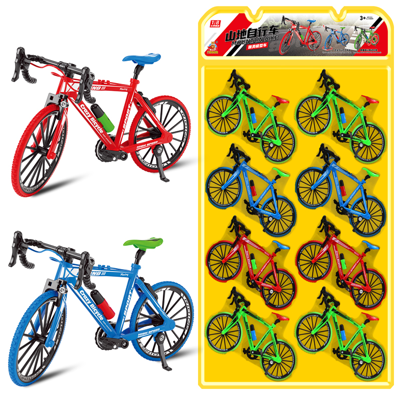 儿童创意糖果玩具公路自行车模型仿真赛车二八大杠摆件小礼物批发
