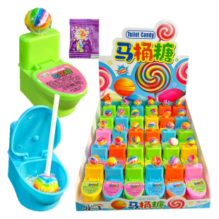 迷你马桶造型糖果玩具稀奇古怪恶搞好吃又好玩趣味跳跳糖零食批发