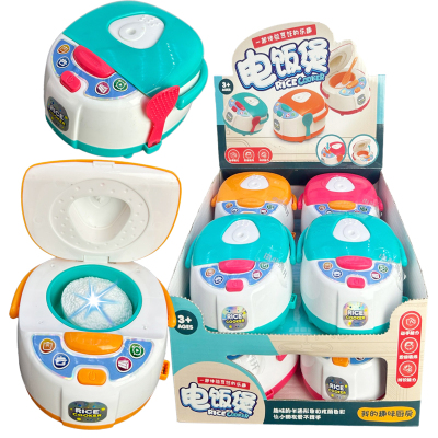 儿童创意糖果玩具趣味过家家闪光迷你仿真厨房电饭煲套装宝宝做饭