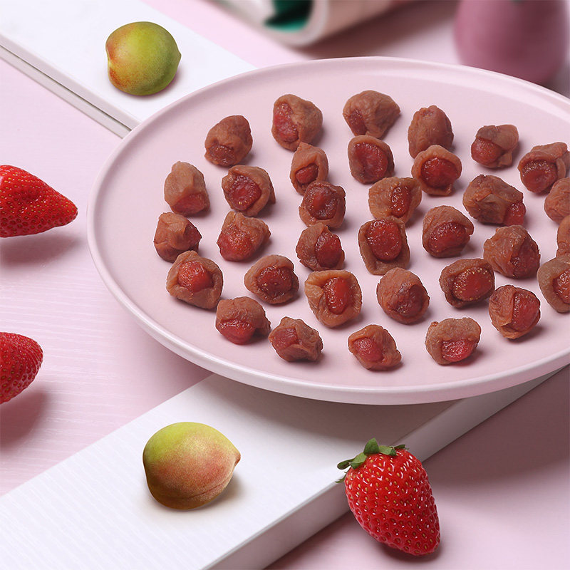 佳梅_梅有草莓100g青梅果干蜜饯酸甜解馋梅子办公室休闲零食