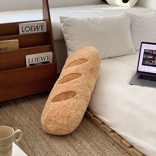 可爱面包抱枕法棍长条抱枕床头靠枕腰靠腰枕沙发摆件装饰长枕头