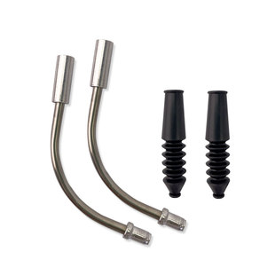 山地自行车V刹弯管防尘套刹车线保护套配件V刹器不锈钢过线管胶套