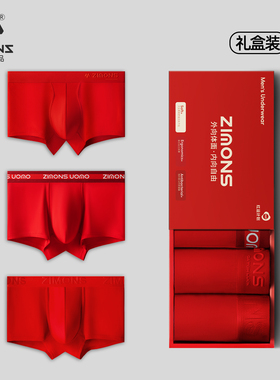 本命年礼盒套装礼物红色内裤纯棉男士高档裤头新年创意2026马年