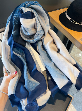 四季棉麻围巾女空调护颈披肩旅游沙滩巾防晒遮阳护颈多功能大纱巾