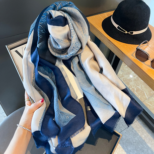 四季棉麻围巾女空调护颈披肩旅游沙滩巾防晒遮阳护颈多功能大纱巾