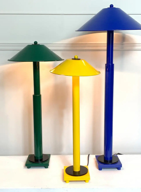 法国设计师Kostka色彩高级氛围伞锥形台灯样板客厅儿童房装饰灯