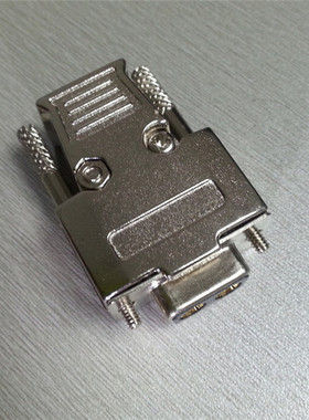 DB9焊接 长螺丝金属外壳RS232/485d-sub HDB15 2W2 2V2锌合金铁壳