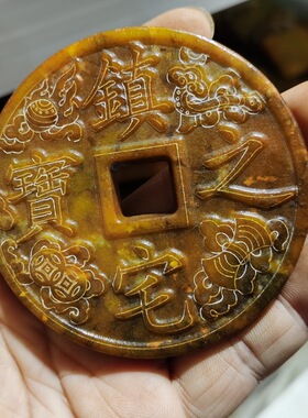 玉石原石仿古玉老玉天然岫玉雕Z