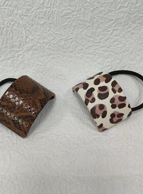 出口原单   PU皮拱型发束欧美款马尾发束头绳