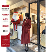 max新色新年红羊绒大衣高级感时尚 CCZEE 见习丘比特 复古气质百搭