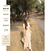 橡树落日 短款 alai 修身 针织t恤半身裙两件套 早春套装 CCZEE