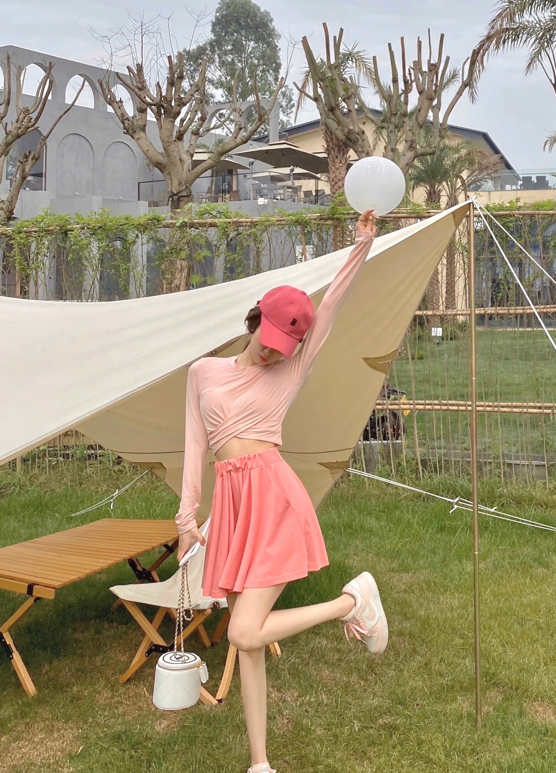 CCZEE 芝芝桃桃多奶盖 夏季新款超可爱A摆短款阔腿超显腿长裙裤女