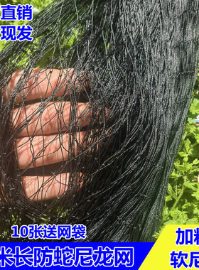辣条专用双结加粗网单层黑色防蛇尼龙长虫柔软耐用大虫网坚固渔网