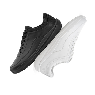 朱墨头层牛皮休闲运动鞋 皮质版 既白 赤足鞋 平步通勤鞋