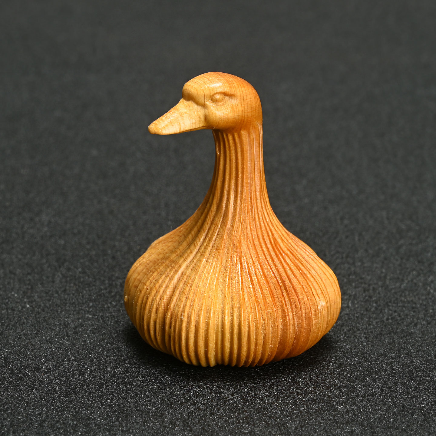 崖柏木蒜了鸭手把件高5.3cm家居客厅桌面小摆件创意治愈系装饰品