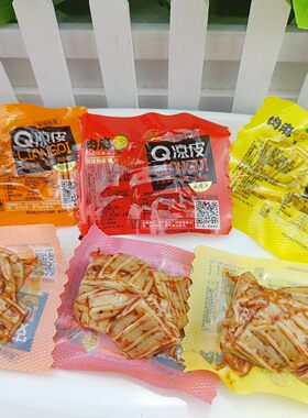 春福盈肉麻Q凉皮脆爽辣片水晶辣皮粉皮零食麻辣爽口解馋辣条豆干