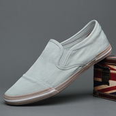 子 一脚蹬懒人鞋 男士 老北京休闲透气软底驾车板鞋 2025年宝达帆布鞋