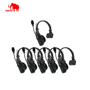 moma猛玛立声SE青春版内部无线通话系统全双工语音对讲头戴一体式导播耳机猛犸立声Pro 350米三方通话